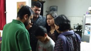 Joby-Rhema praying over Vijay family MAR16