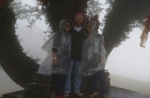 Dan - Shema - Ashwini on mtn in rain